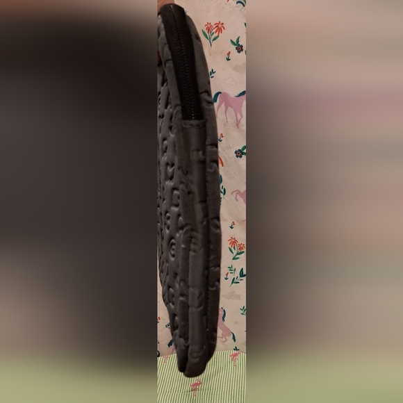 EUC Marc Jacobs Blue Signature Puffer Oversize Laptop Sleeve Pouch School Work - Picture 7 of 9